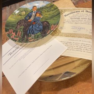 ‘85 - “Bonnie and Rhett" Collectors Plate